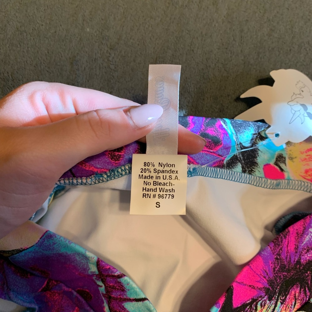 Colorful Butterfly Print Rave Two-Piece Set - Picture 6 of 10